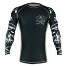 PRIDE OR DIE pirate v2 Long sleeve RASHGUARD - BLACK